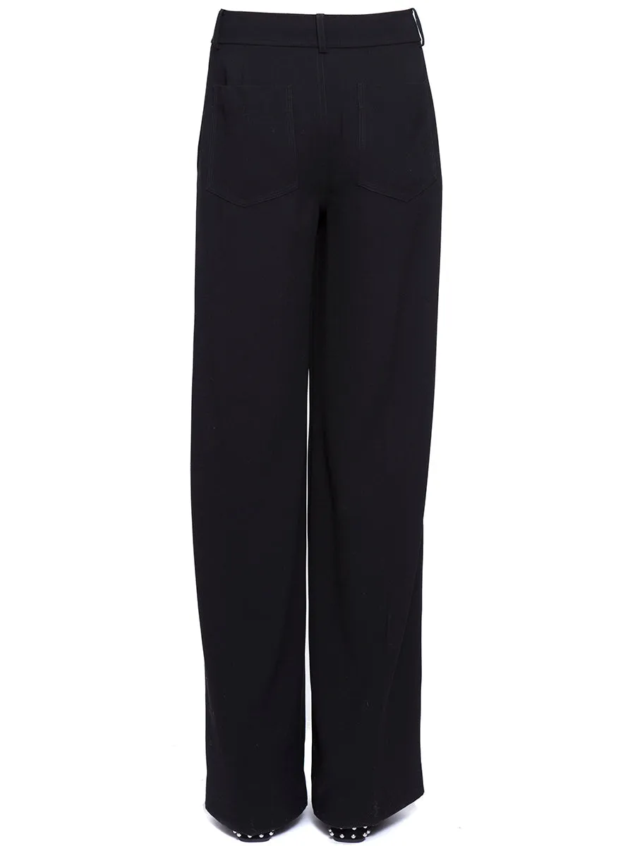 Alexander Wang High Waist Straight Leg Pants