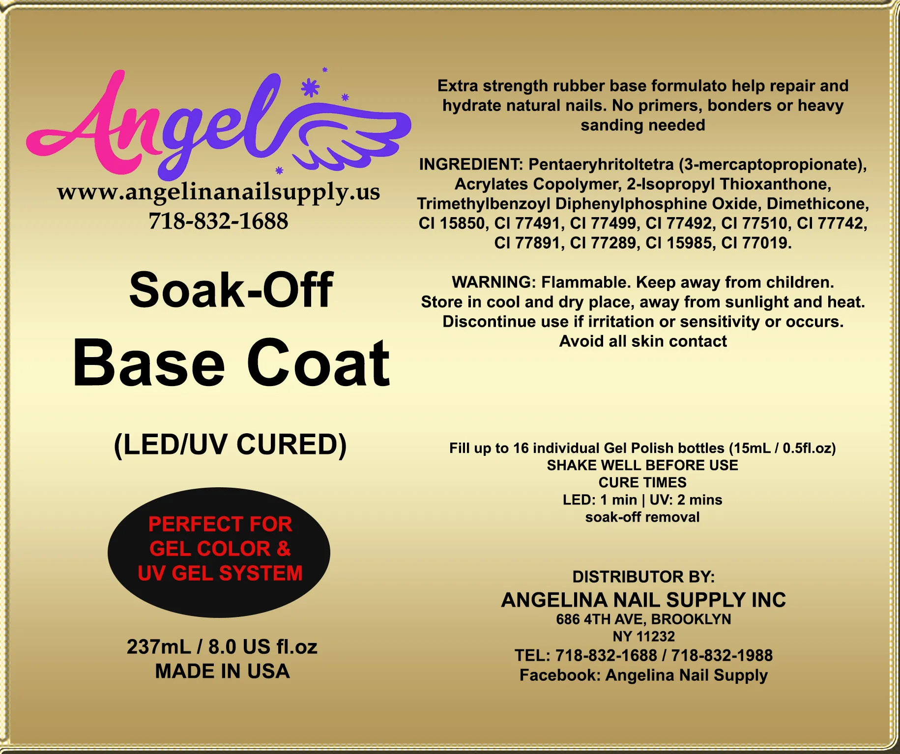 Angel Soak-off Base