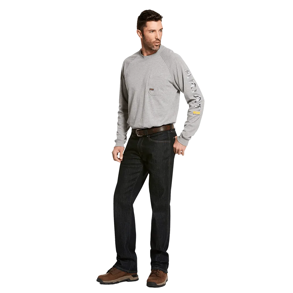 Ariat Men's Grey Rebar Cotton Strong Graphic T-Shirt