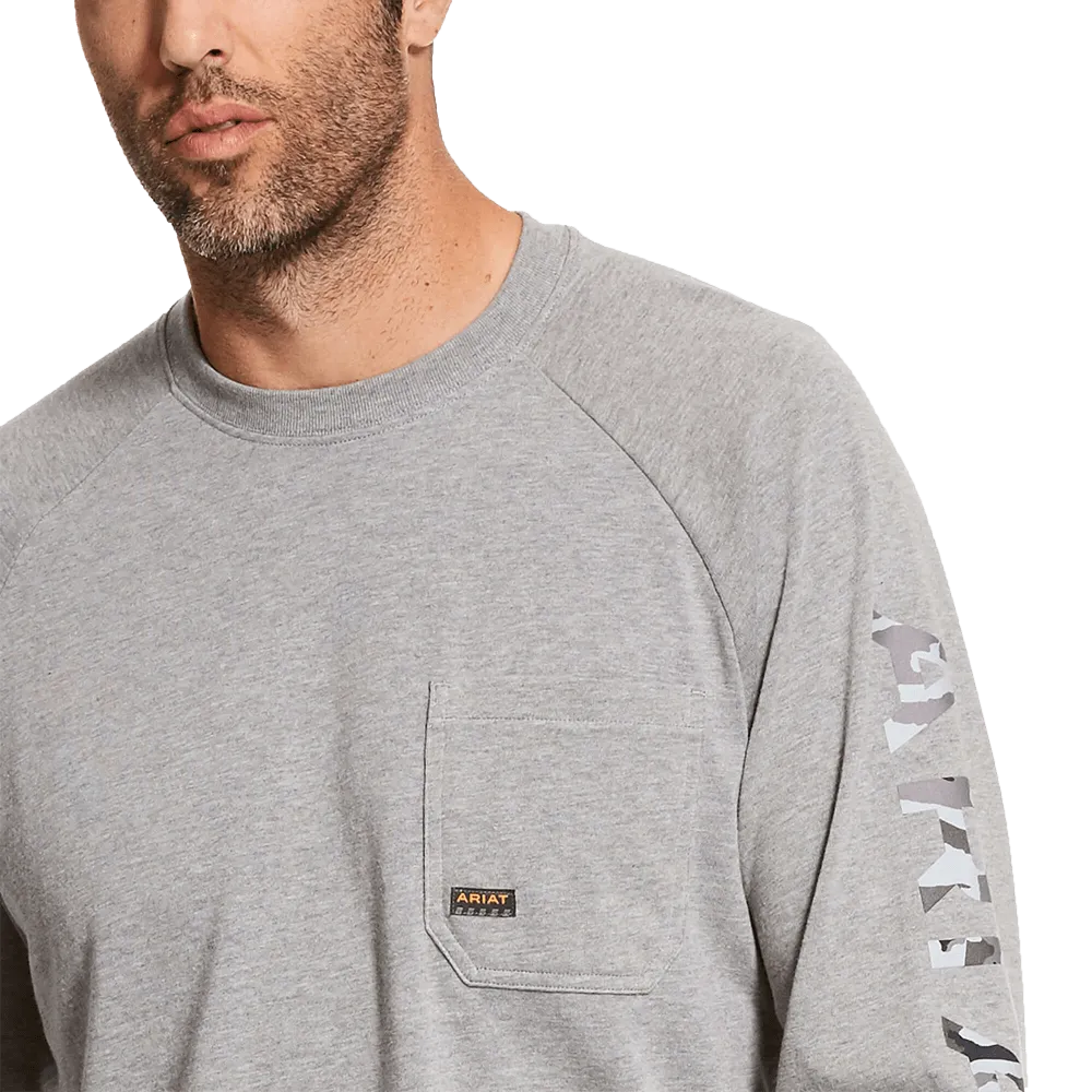 Ariat Men's Grey Rebar Cotton Strong Graphic T-Shirt