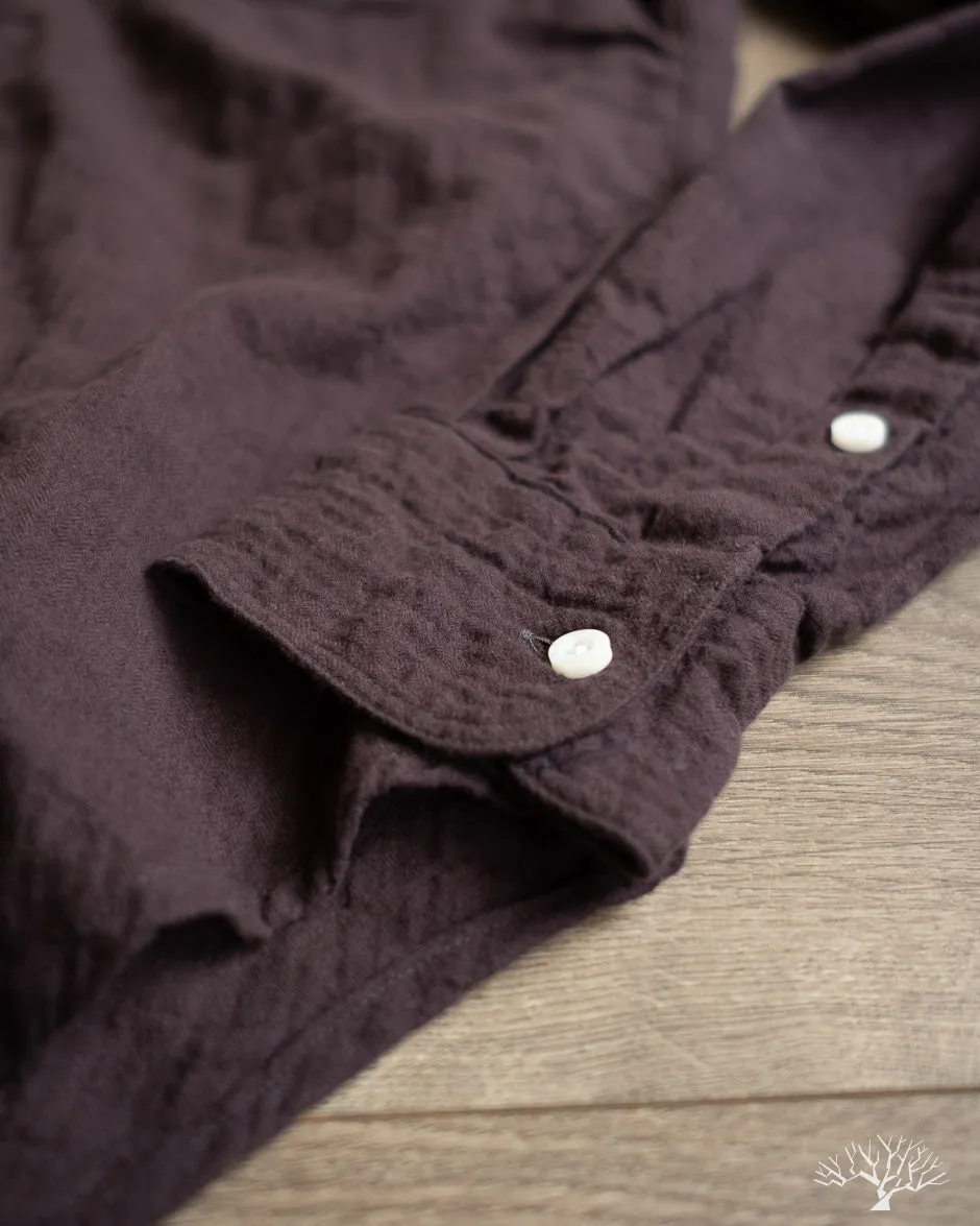Brown Winter Seersucker Work Shirt