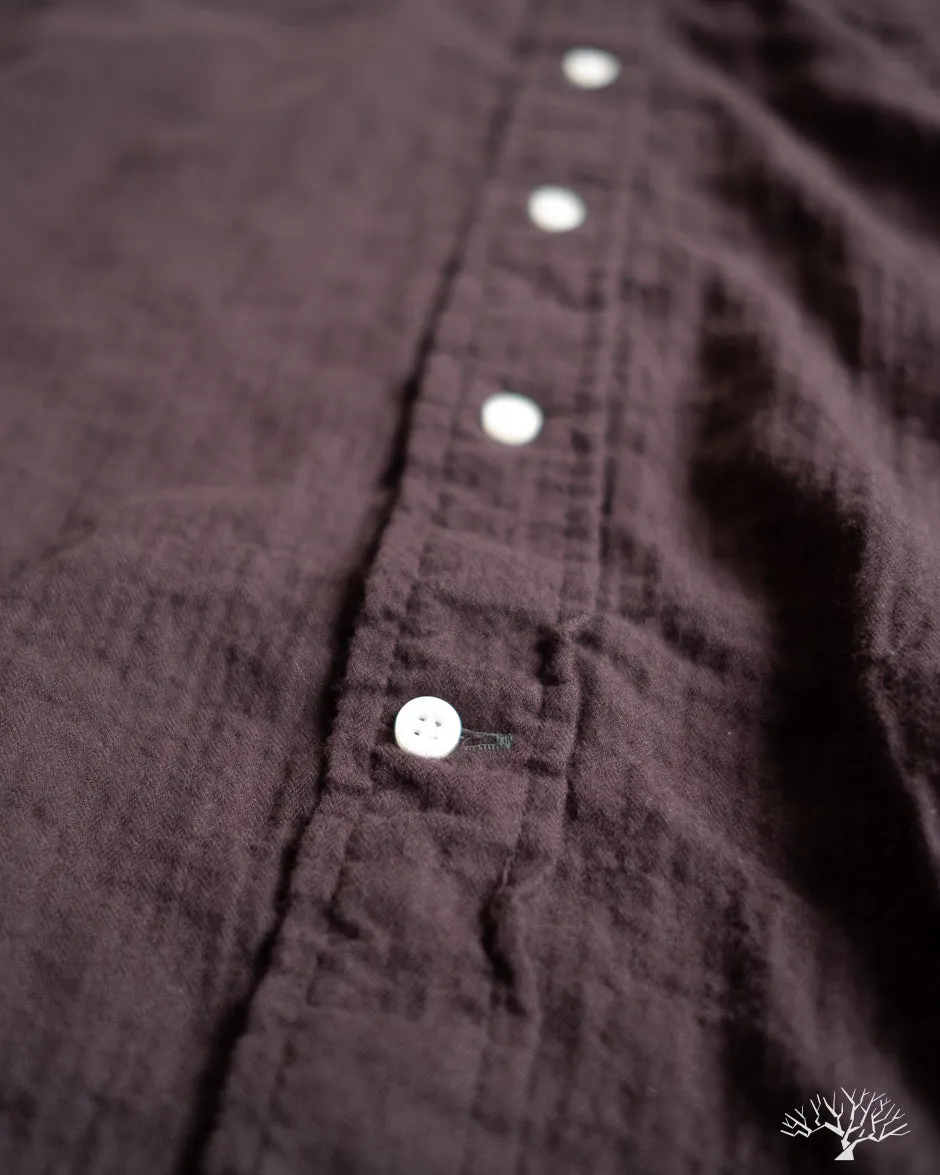 Brown Winter Seersucker Work Shirt