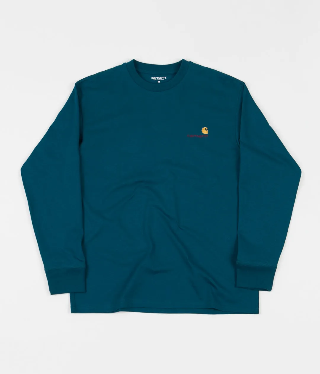 Carhartt American Script Long Sleeve T-Shirt - Moody Blue