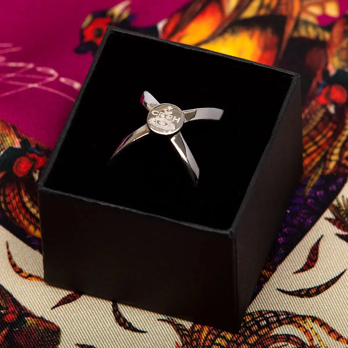 Clare Haggas Scarf Ring in Silver