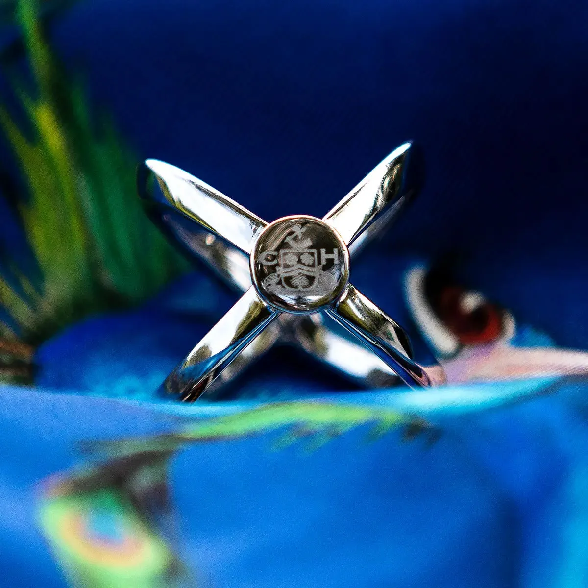 Clare Haggas Scarf Ring in Silver