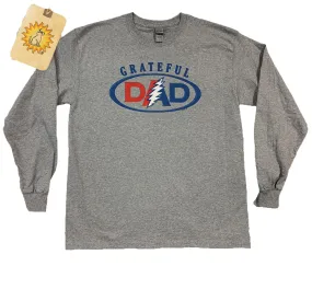 Grateful Dad on Grey Long Sleeve t-shirt
