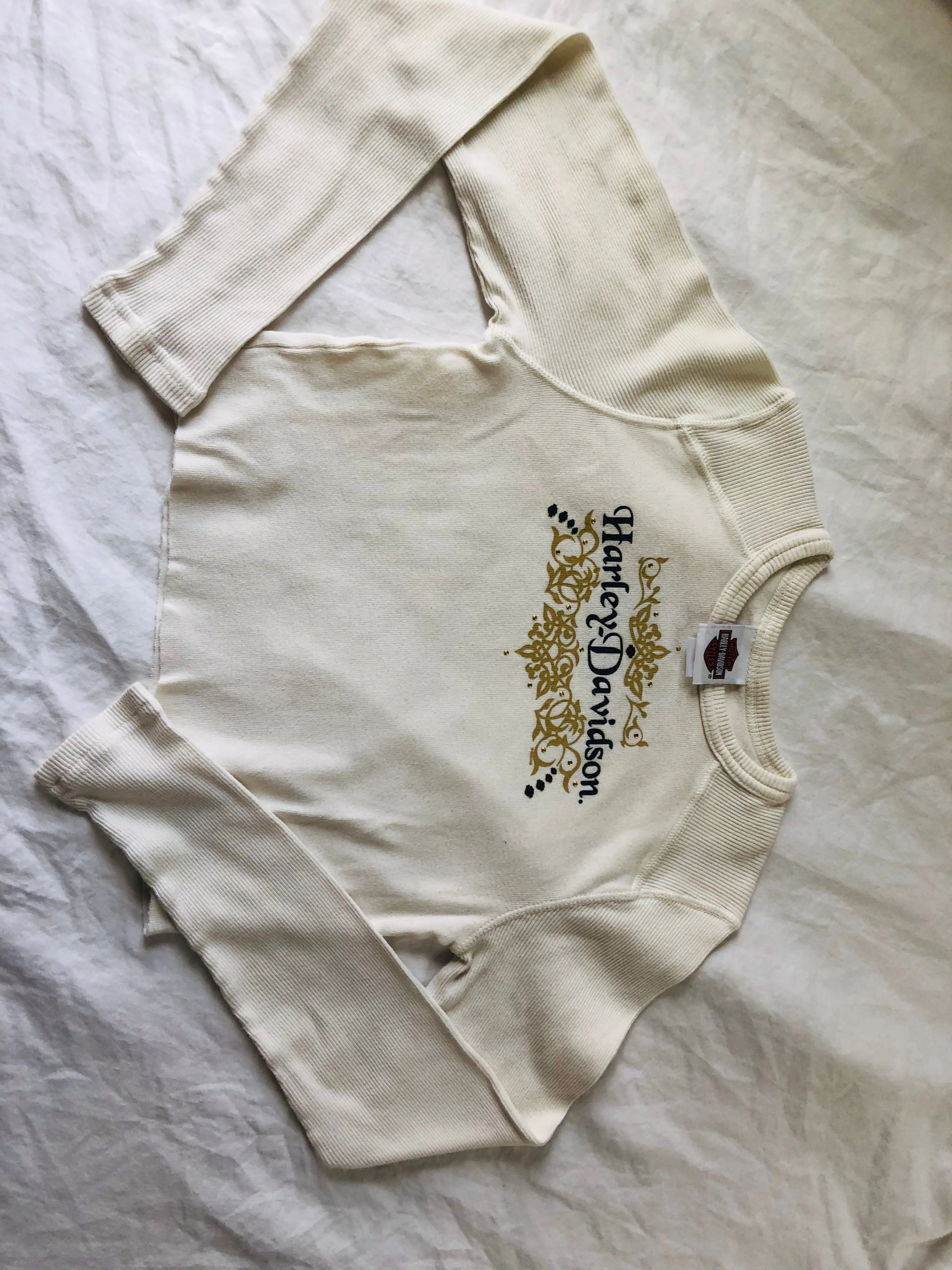 Harley Davidson Long Sleeve Crop