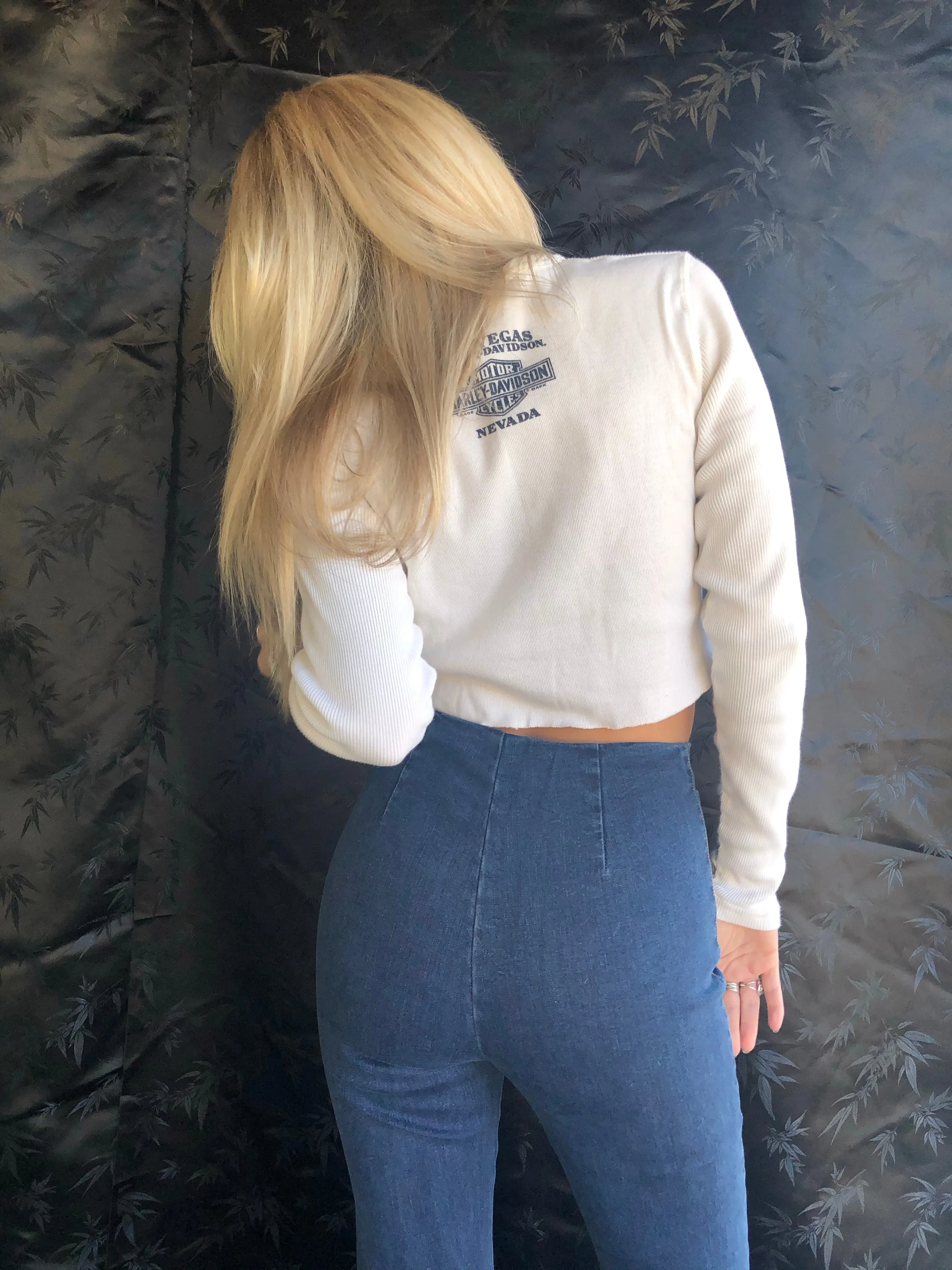 Harley Davidson Long Sleeve Crop