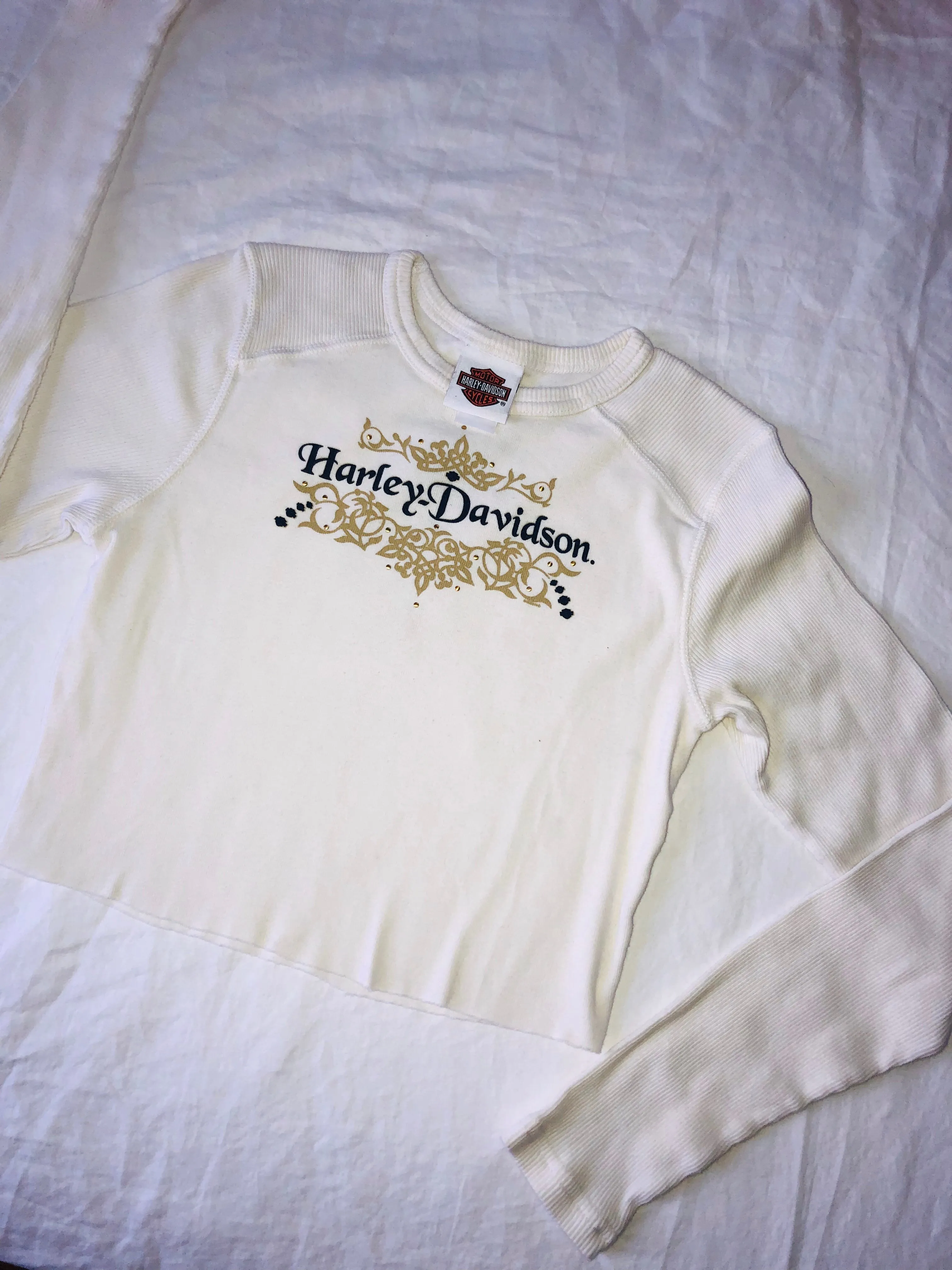 Harley Davidson Long Sleeve Crop