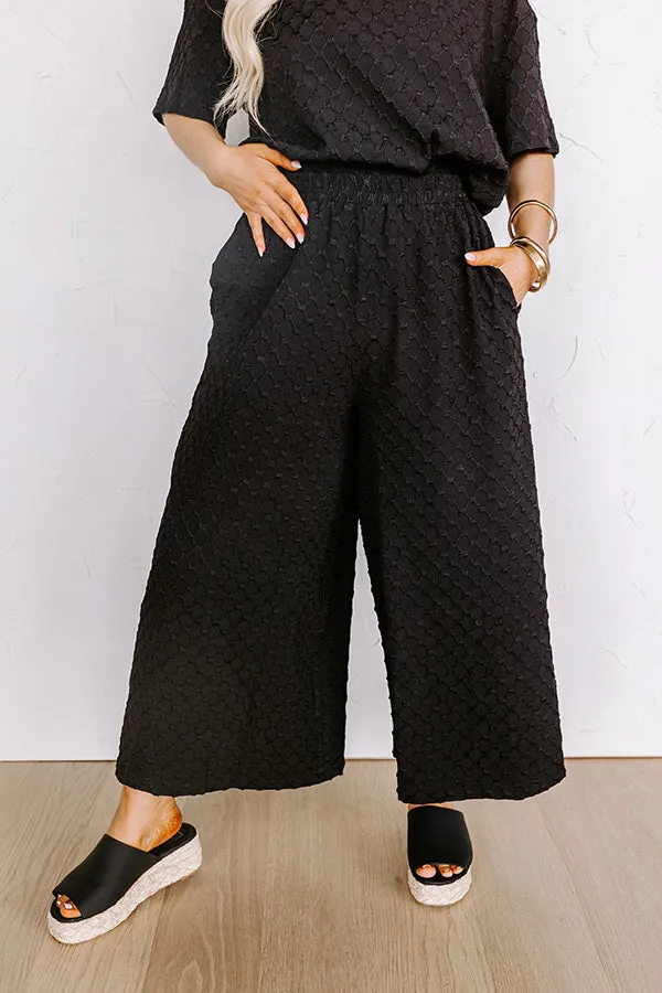 Martinis In Manhattan High Waist Jacquard Pants Curves