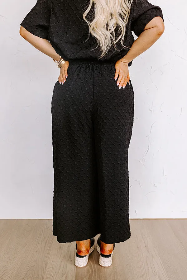 Martinis In Manhattan High Waist Jacquard Pants Curves