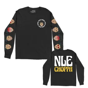 Mood Swings Long Sleeve Black T-Shirt