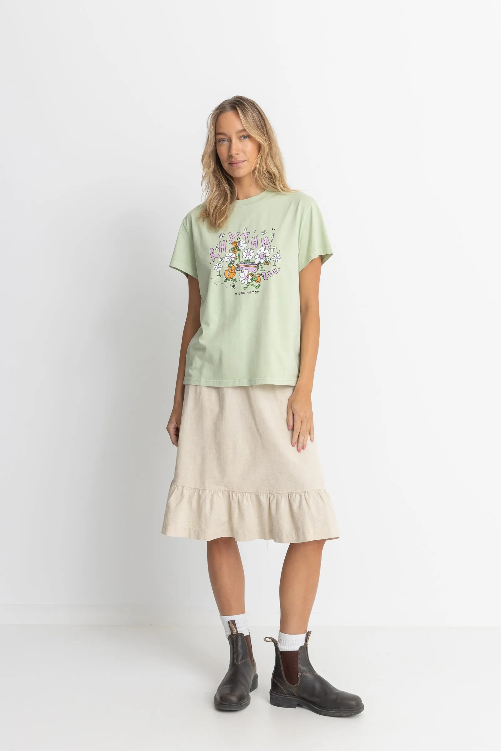 Rhythm jyoti Tiered Midi Skirt