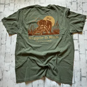 Ripple and Run "Duck Dog" Short Sleeve T-shirt - Lake