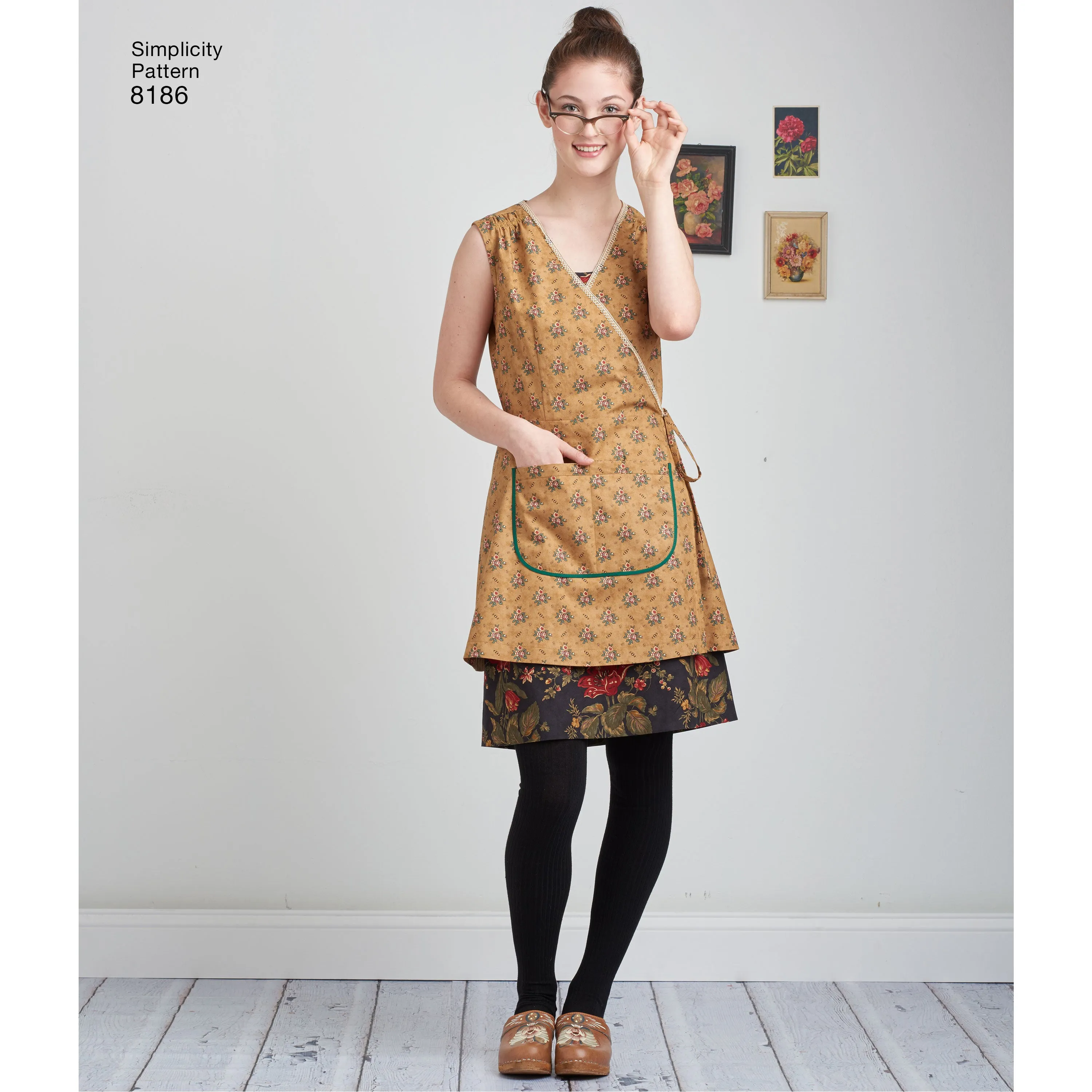 Simplicity Pattern 8186  Women's Dottie Angel Frock: Wrap & Slip Dress