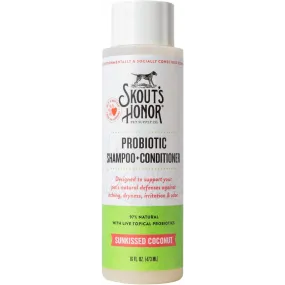 Skout's Honor Probiotic Pet Shampoo Plus Conditioner Sunkissed Coconut
