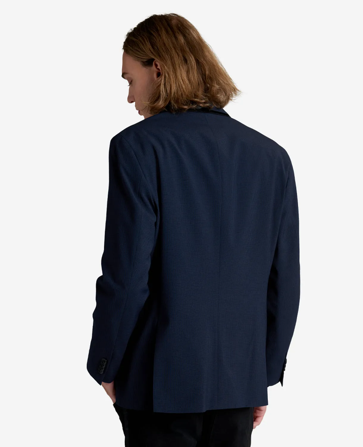 Slim-Fit Seersucker Striped Sport Coat