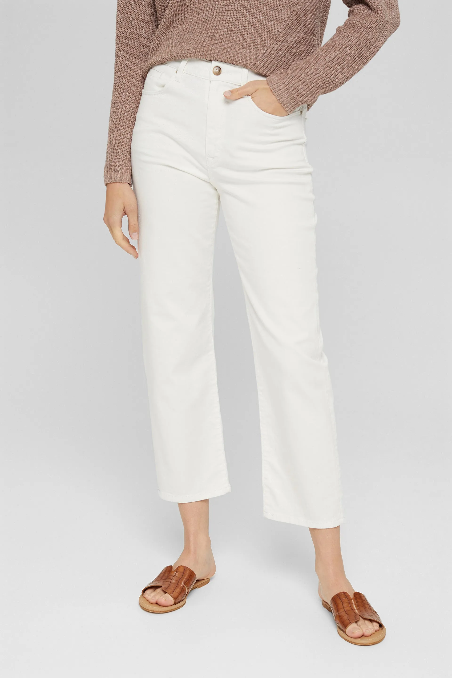 Straight Off White Jeans