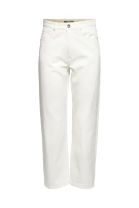 Straight Off White Jeans