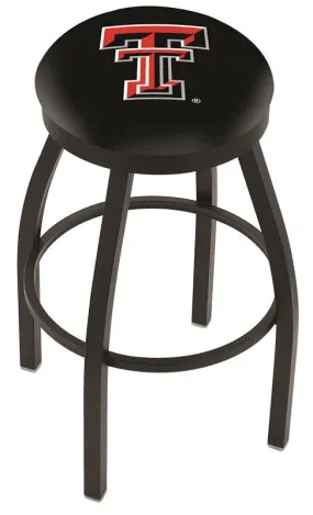 Texas Tech Red Raiders HBS Black Swivel Bar Stool with Cushion