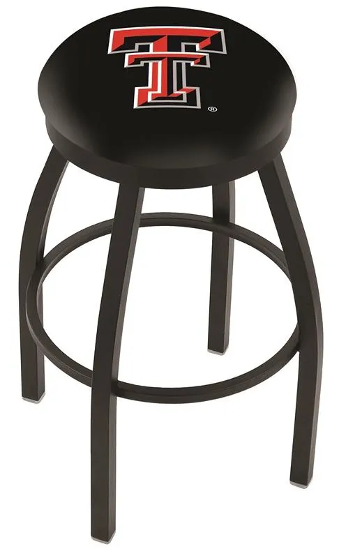 Texas Tech Red Raiders HBS Black Swivel Bar Stool with Cushion