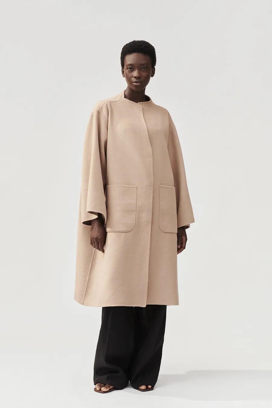 THEORA COAT - NOUGAT