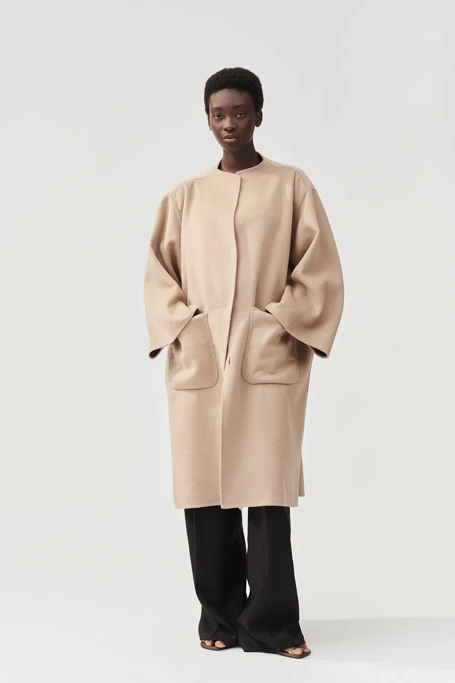 THEORA COAT - NOUGAT