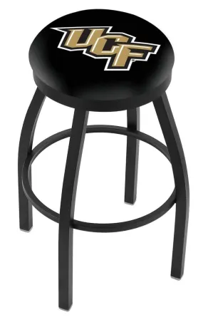 UCF Knights HBS Black Swivel Bar Stool with Cushion