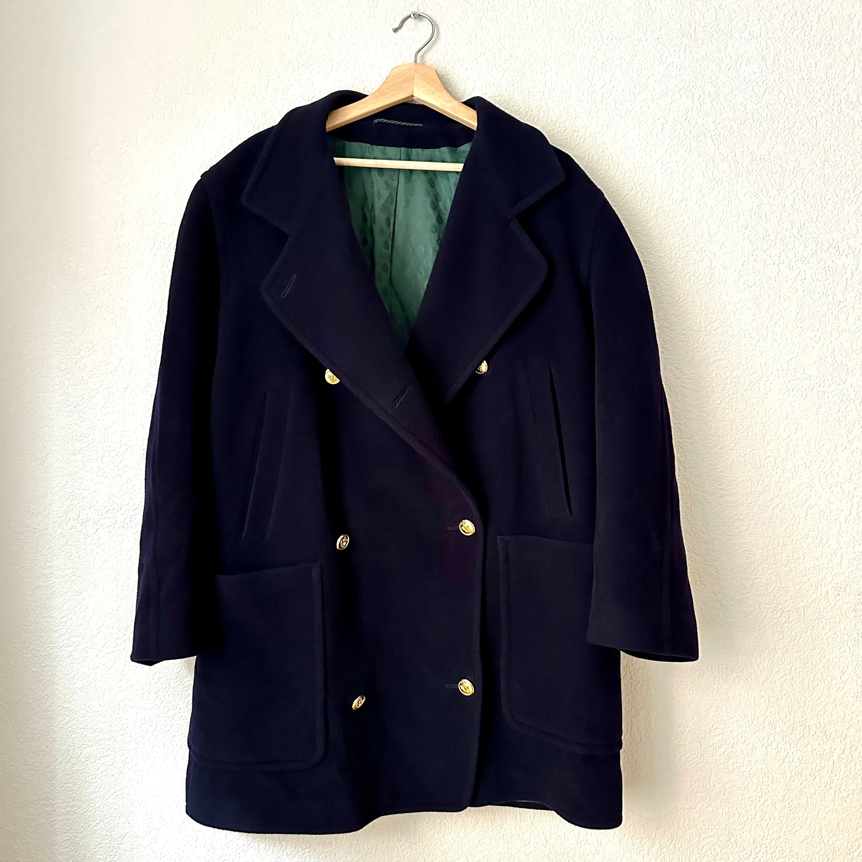 Vintage Scarf Wool Mohair Coat, size M-L