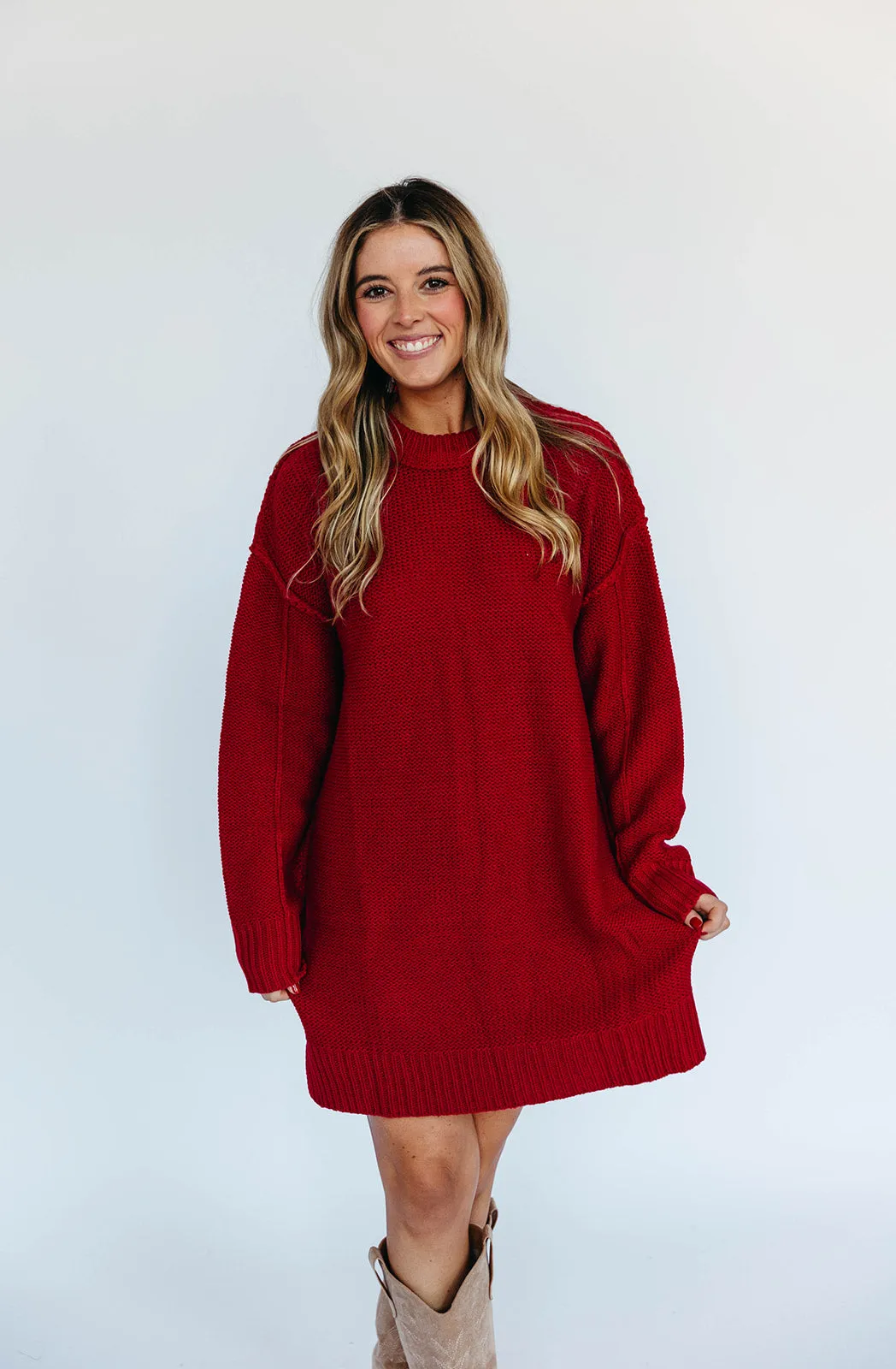 Walker Mini Dress - Red