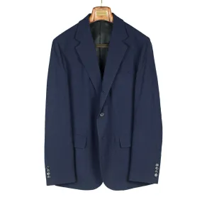 Wool seersucker sport coat, navy mini-houndstooth pattern