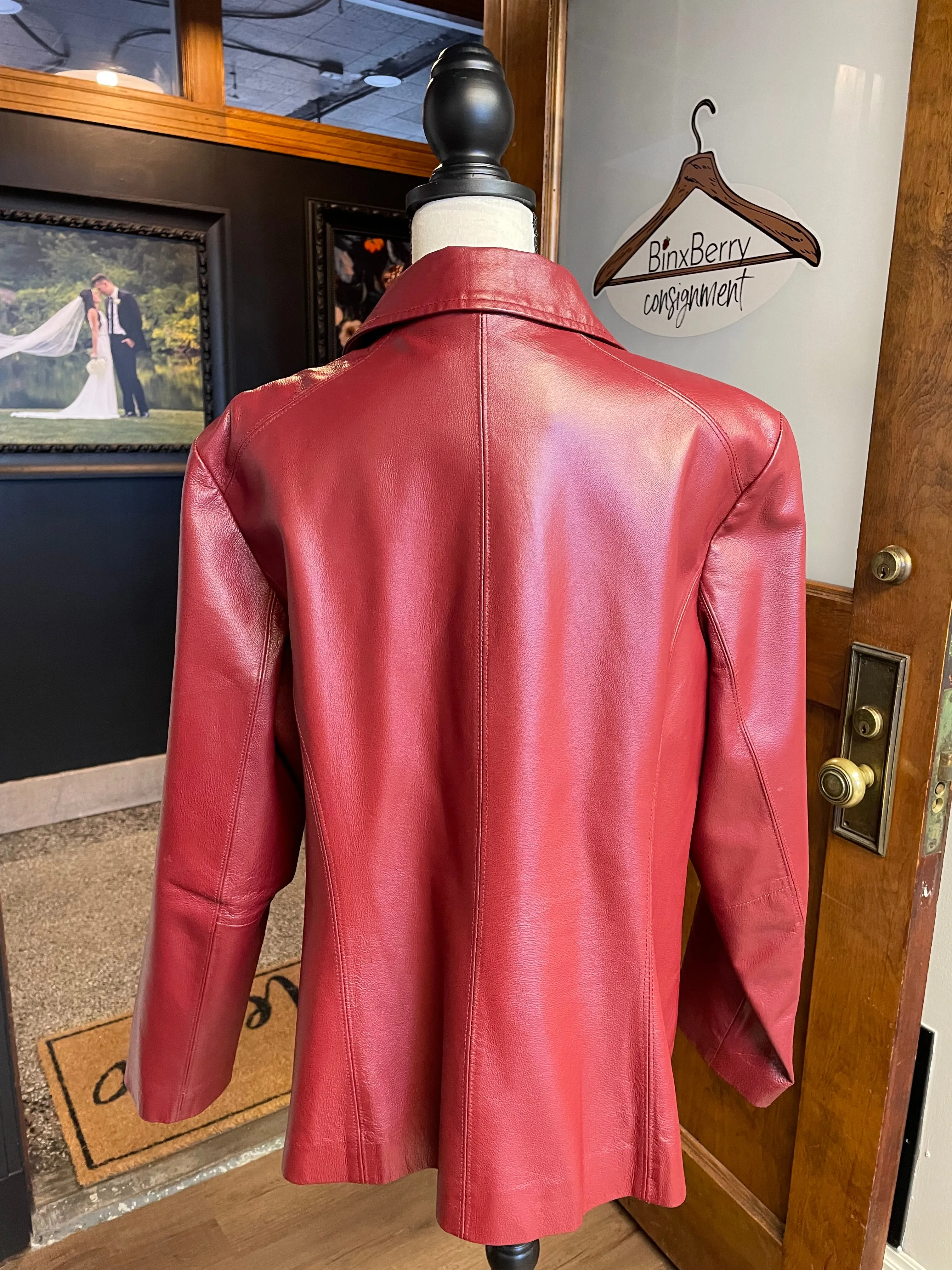 Worthington Red Leather Jacket (1X)