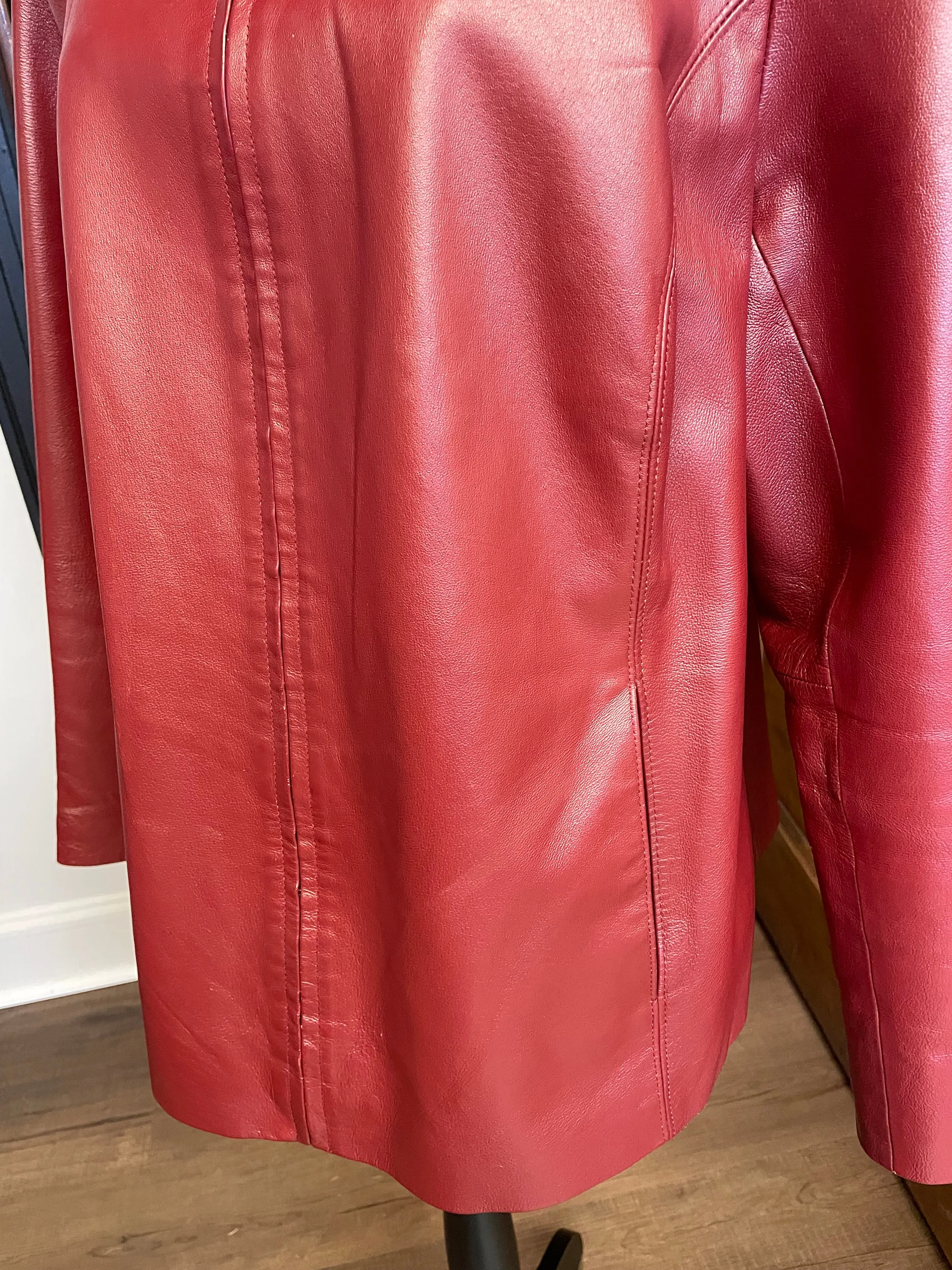 Worthington Red Leather Jacket (1X)